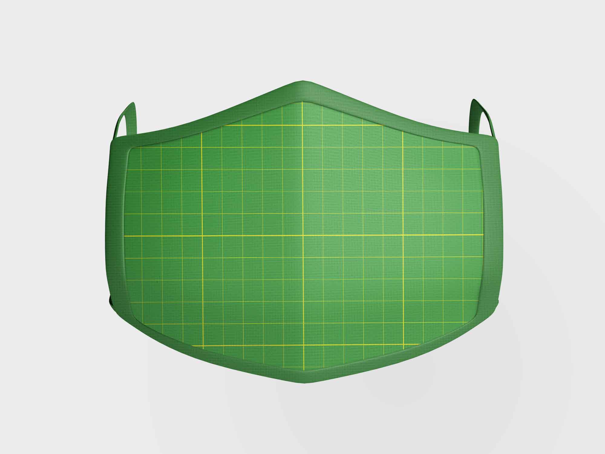 Free Isolated Face Mask Mockup (PSD)