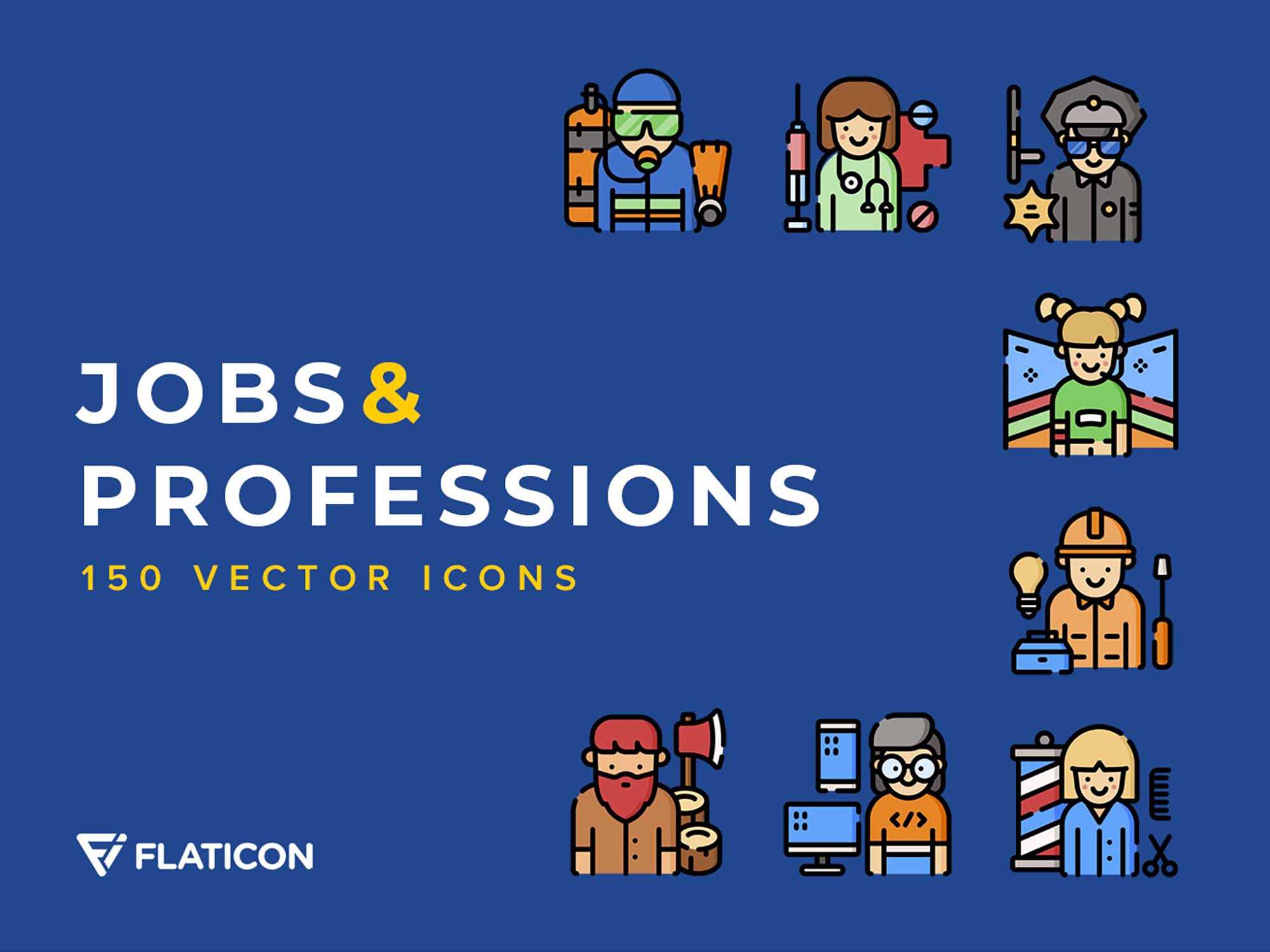 Free Jobs and Professions Icons (SVG)