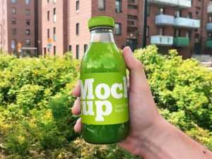 Free Juice Glass Bottle Mockup (PSD)