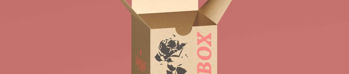Free Kraft Tuck Top Gift Box Mockup (PSD)