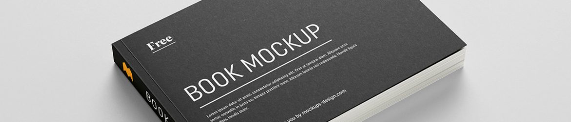 Free landscape book mockup