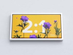 Free Landscape Canvas Mockup (PSD)