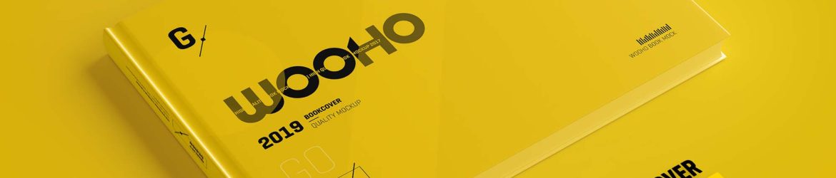 Free Landscape Hardcover Book Mockup (PSD)