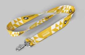 Free lanyard mockup