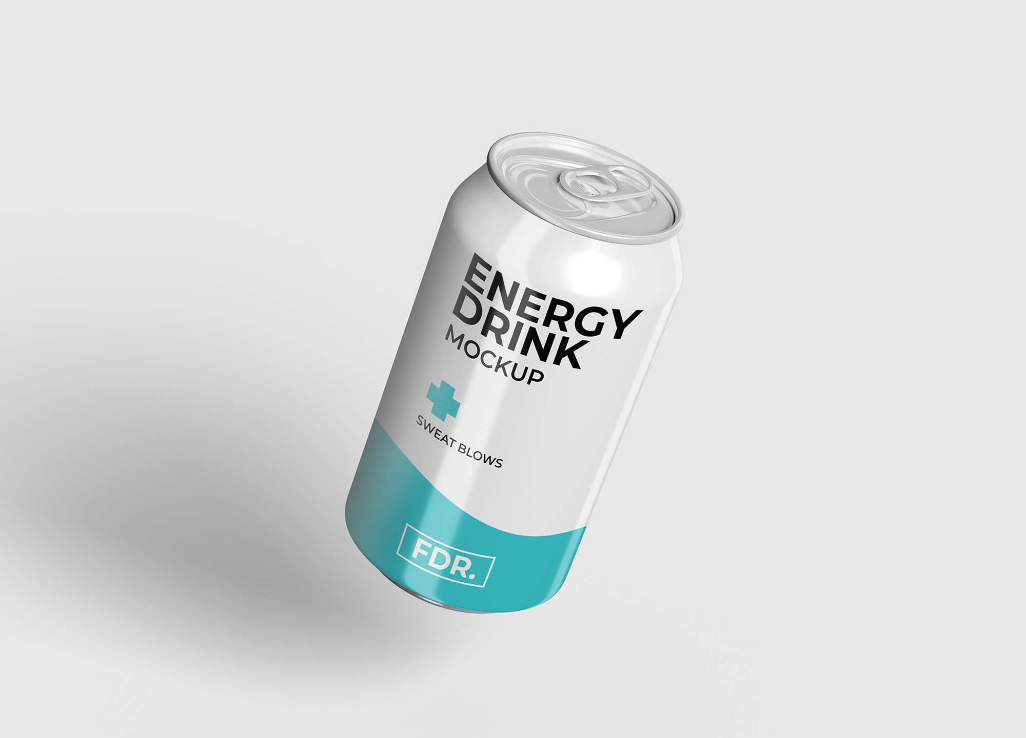 Free Large Soda Can Mockup (PSD)