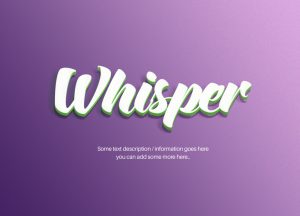 Free Layer Text Effect Mockup