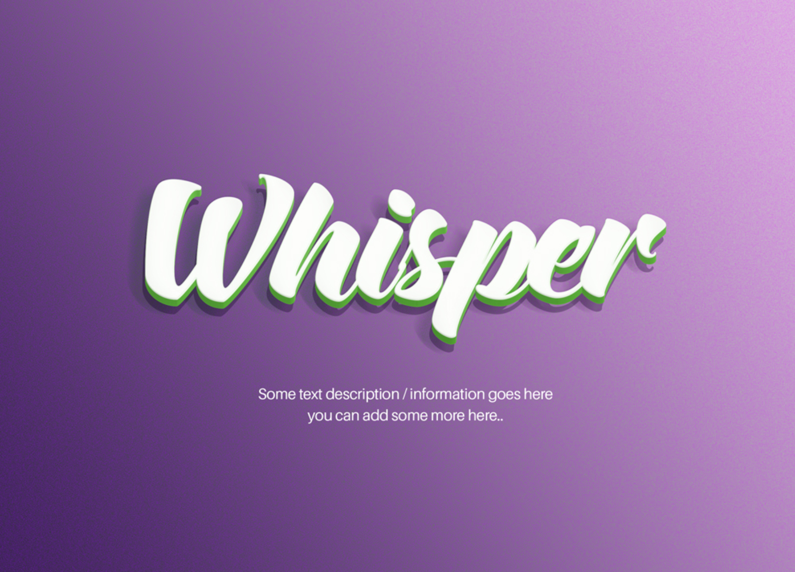 Free Layer Text Effect Mockup