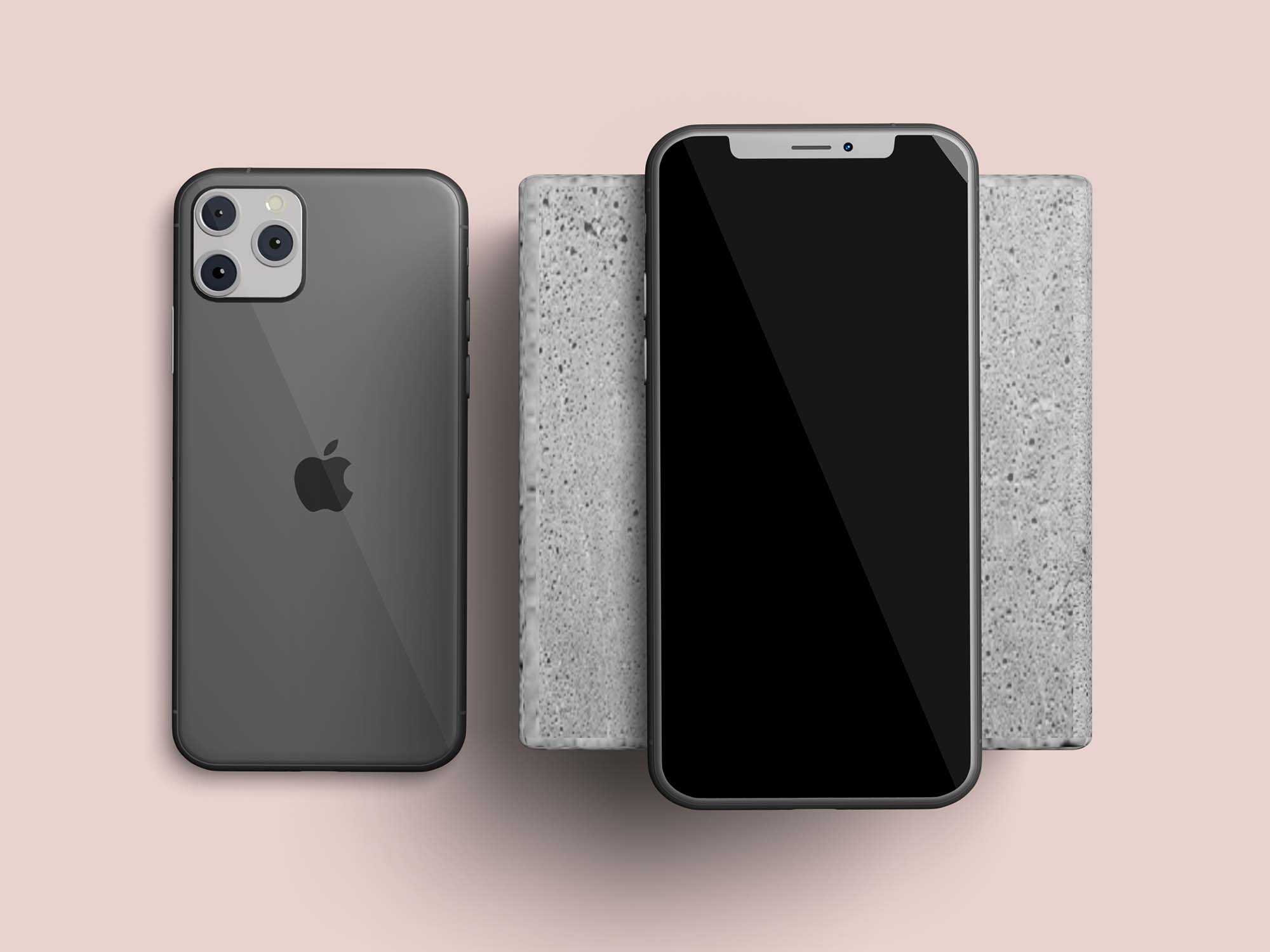 Free Layered iPhone 11 Mockups (PSD)