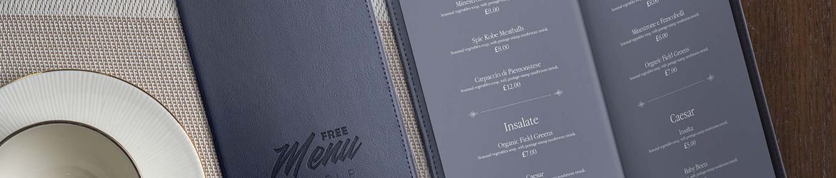 Free Leather Restaurant Menu Mockup (PSD)