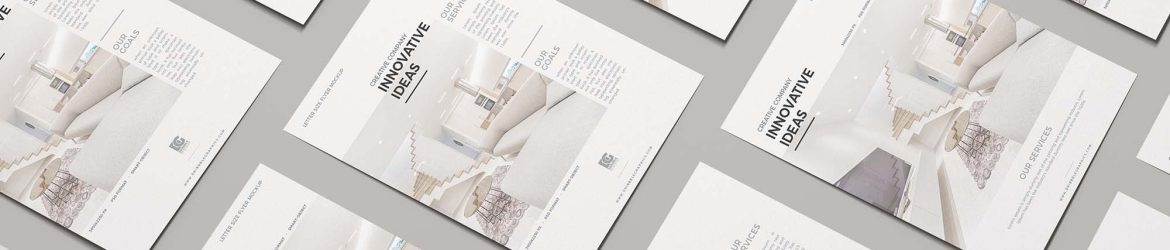 Free Letter Size Flyer Mockup (PSD)