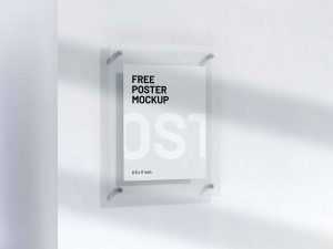Free Letter Size Poster Mockup (PSD)
