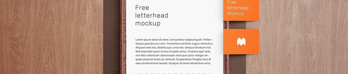 Free letterhead mockup