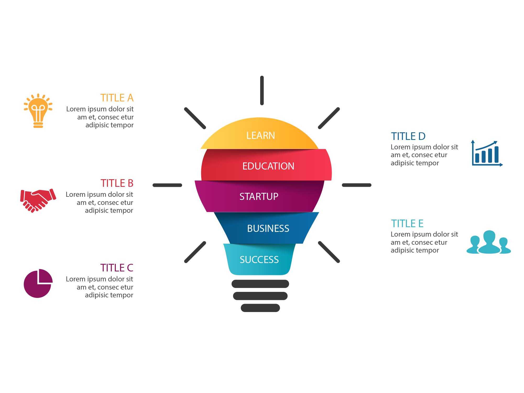 Free Light Bulb Infographic Template