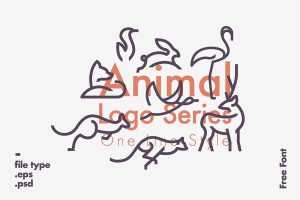 Free Line Animals Logo Bundle