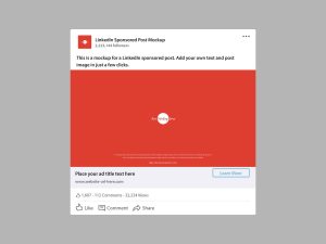 Free LinkedIn Post Mockup (PSD)