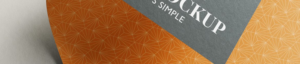 Free logo on paper mockup