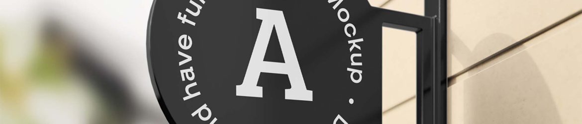 Free Logo Sign Mockup (PSD)