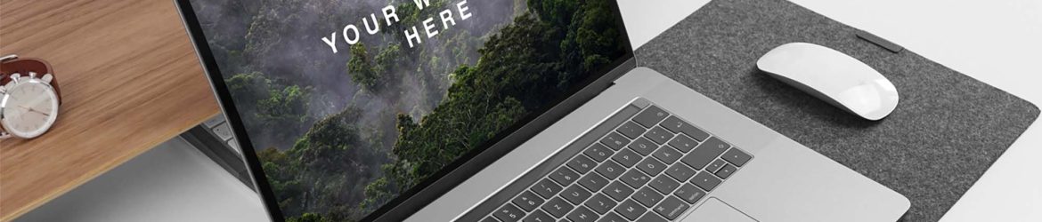 Free MacBook Pro 15″ Mockup (PSD)