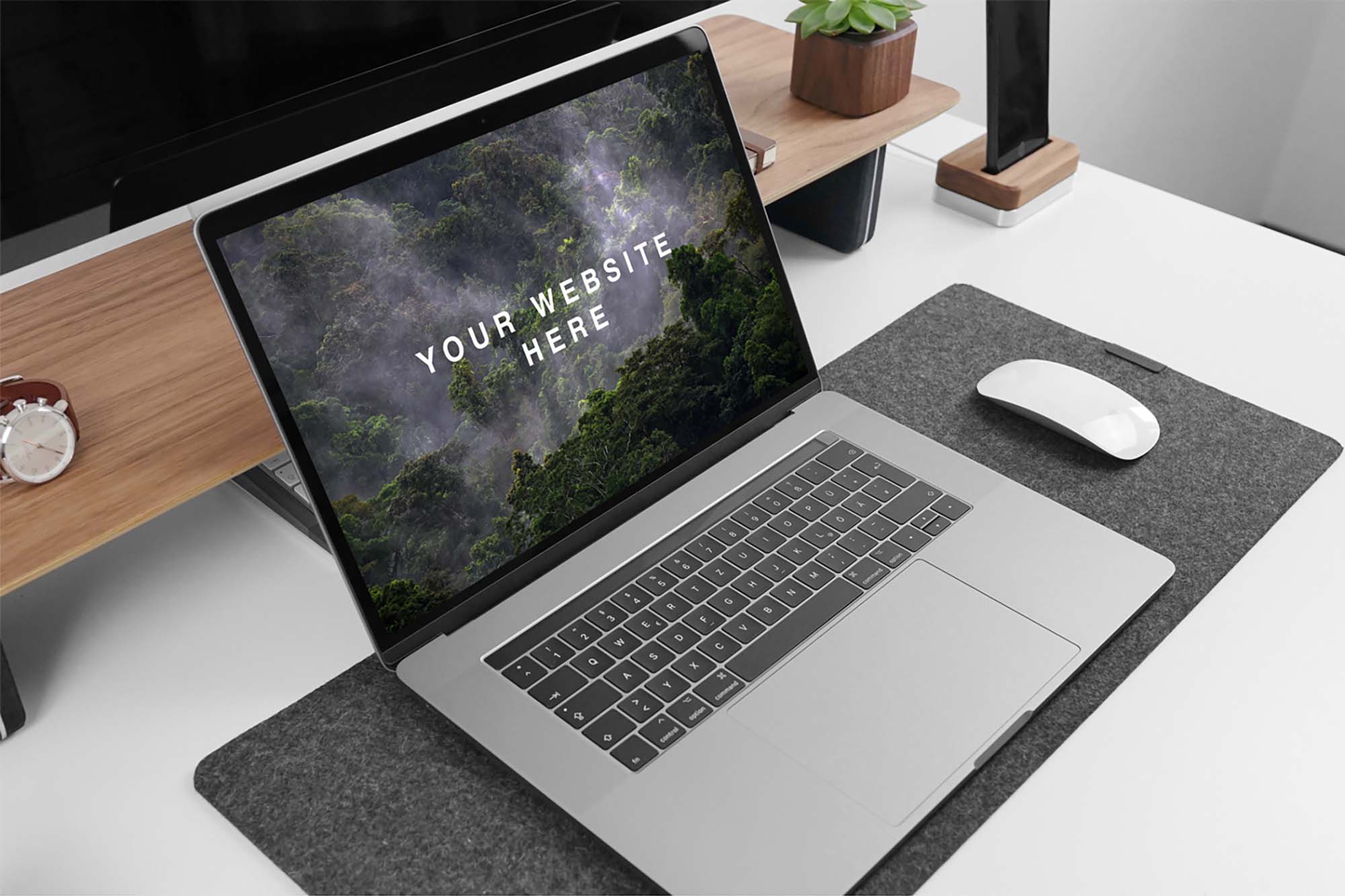 Free MacBook Pro 15″ Mockup (PSD)