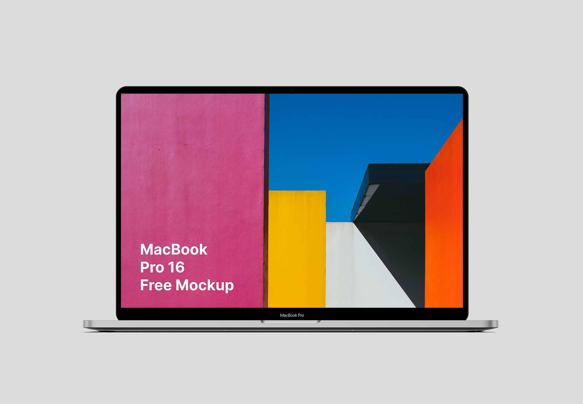 Free MacBook Pro 16 Mockup (PSD)