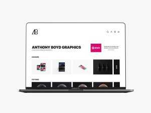 Free Macbook Pro with Touch Bar Mockup (PSD)