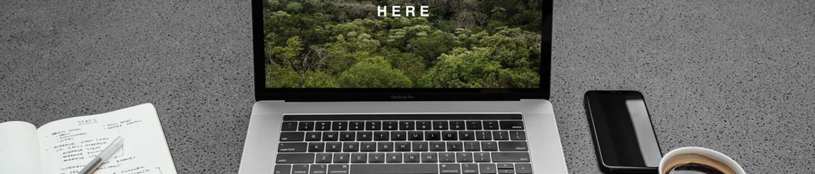 Free MacBook Pro Workspace Mockup (PSD)