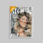 Free magazine in foil mockup - Instant Download