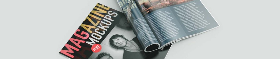 Free Magazine Mockups (PSD)