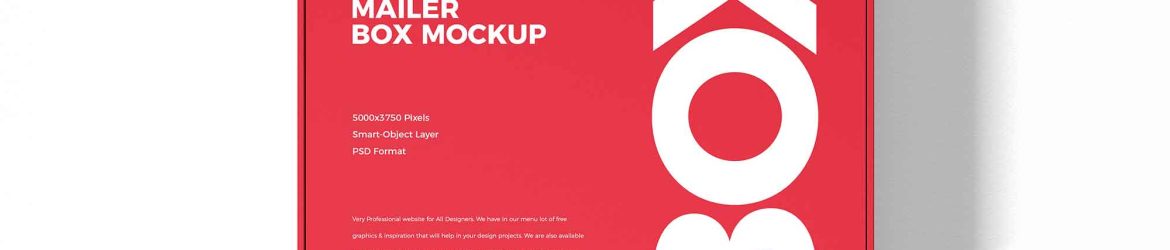 Free Mailer Box Mockup (PSD)