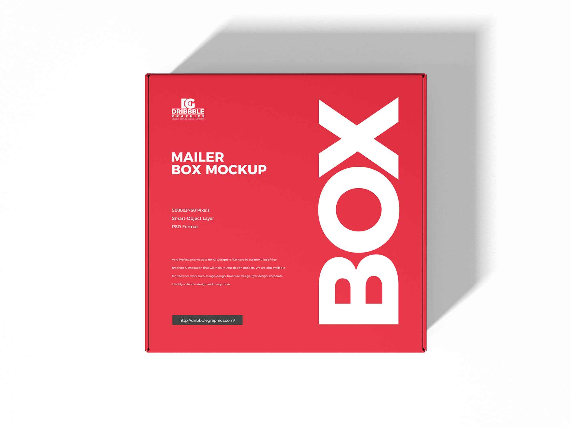 Free Mailer Box Mockup (PSD)