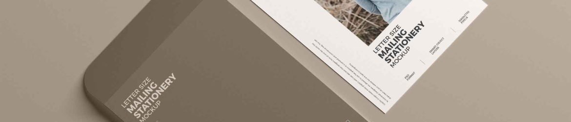 Free Mailing Brand Stationery Mockup (PSD)