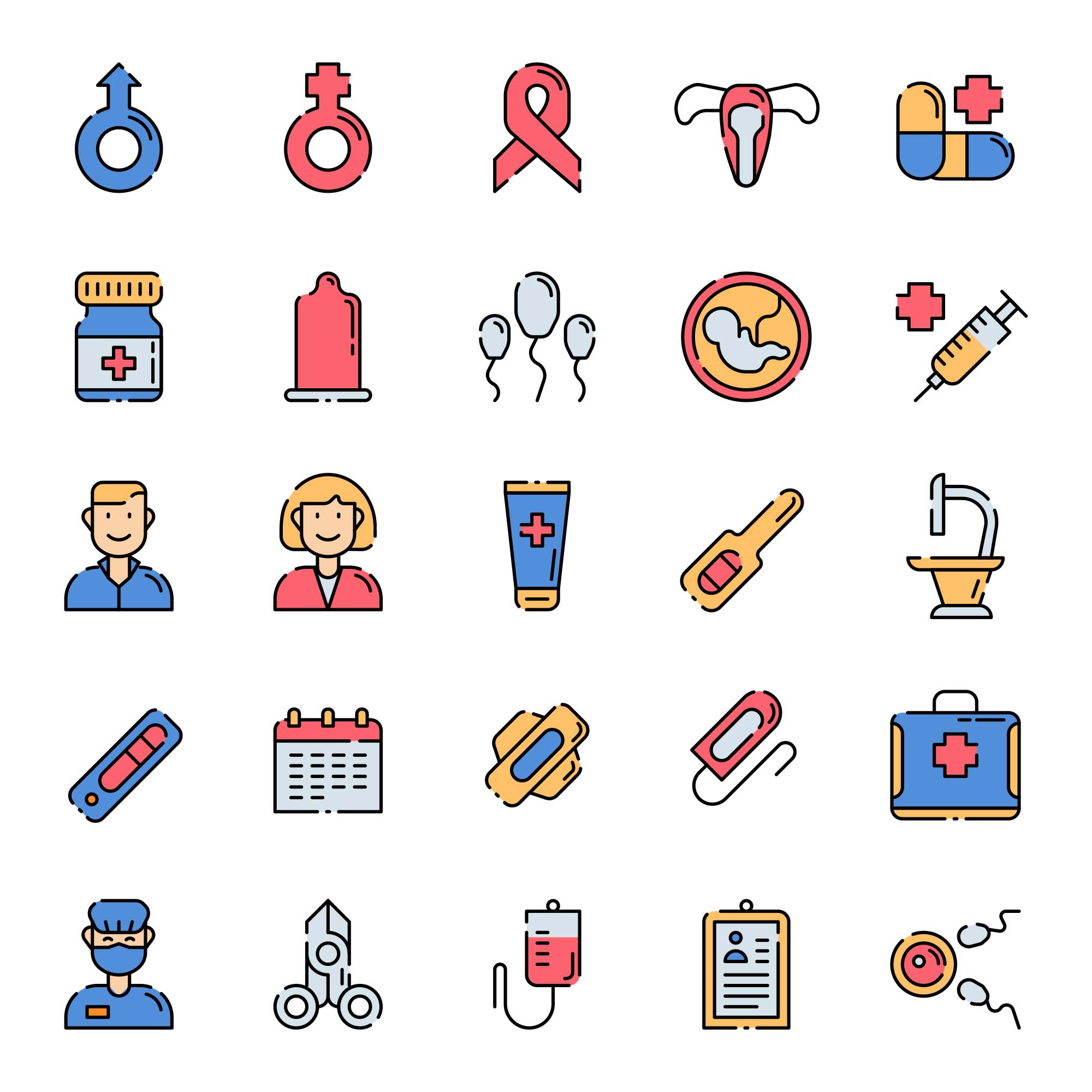 Free Marriage Health Icons (AI)