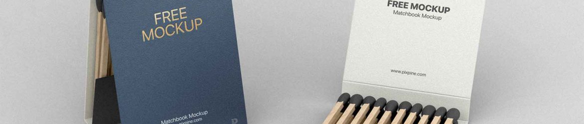 Free Matchbook Mockup (PSD)
