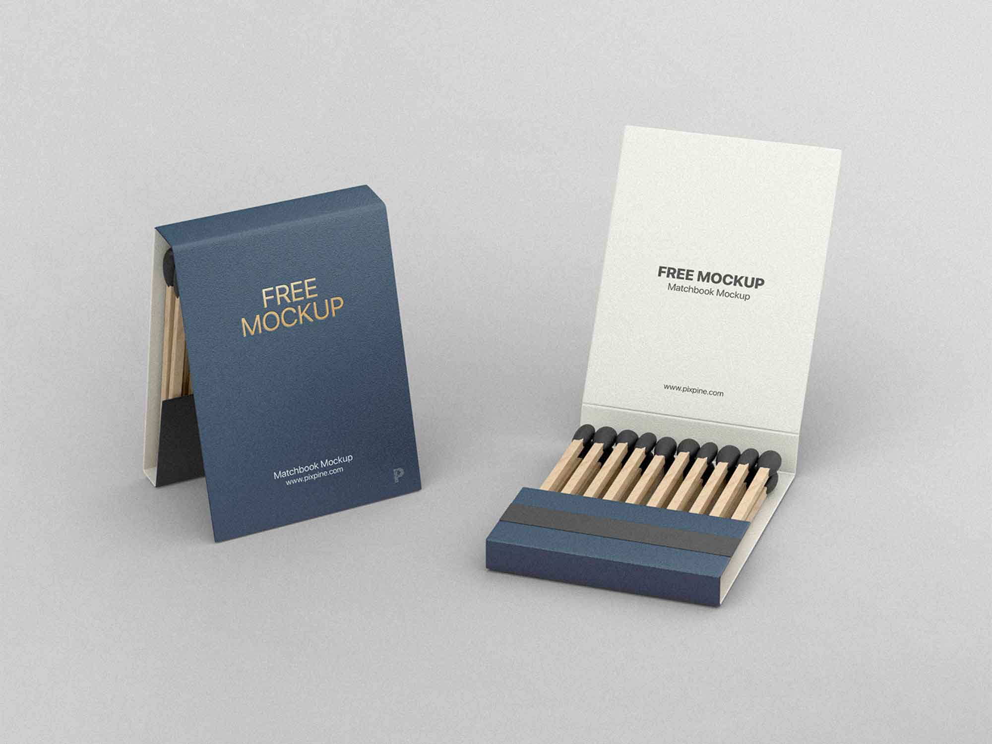 Free Matchbook Mockup (PSD)