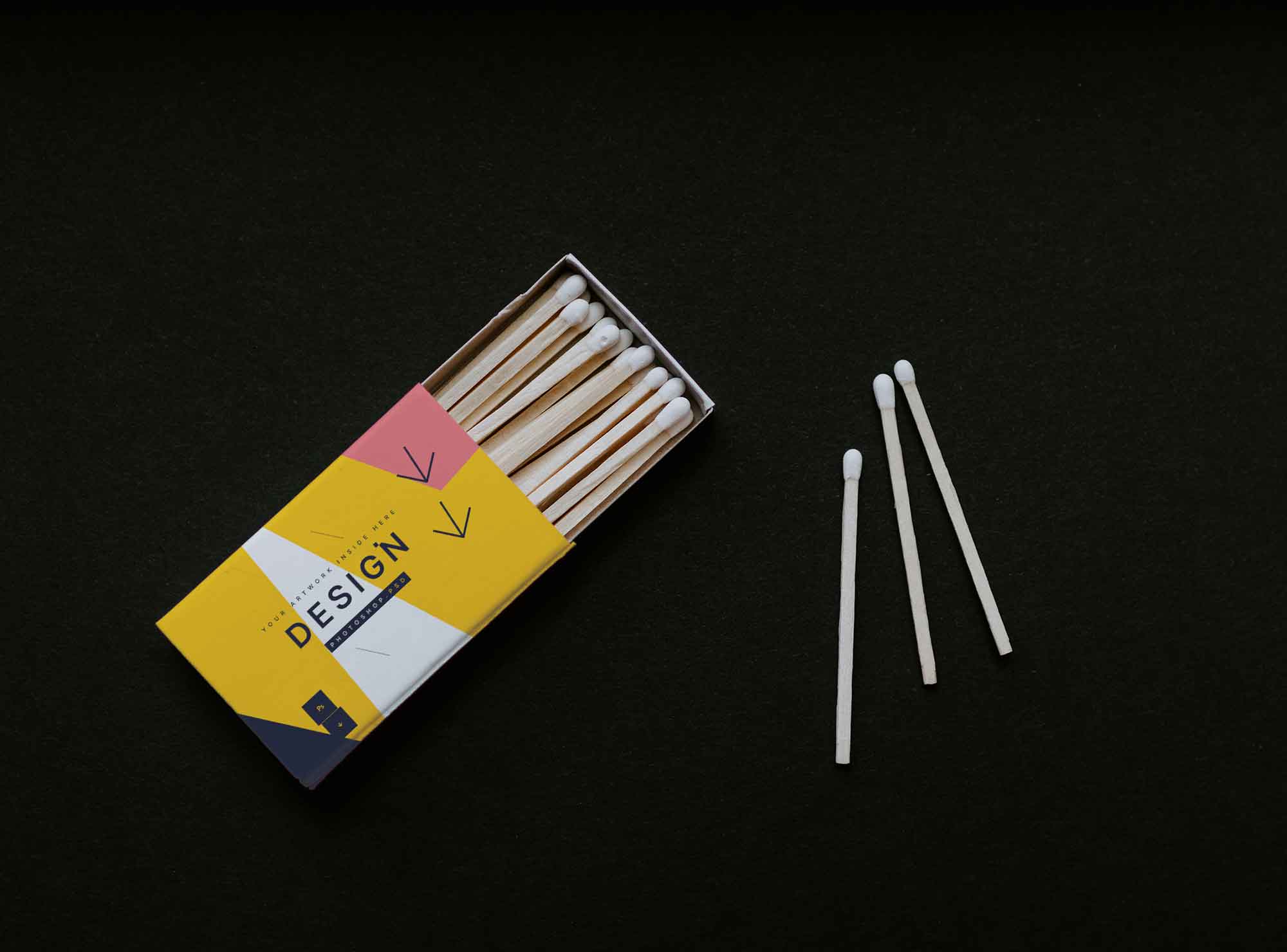 Free Matchbook Mockup