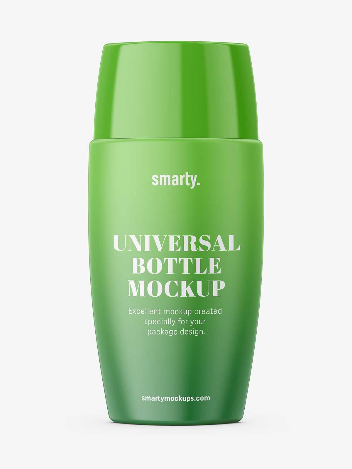 Free matt cosmetic cream bottle mockup