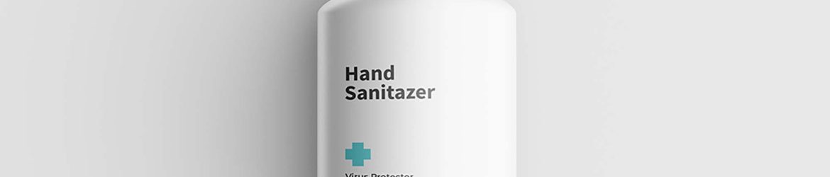 Free Matt Hand Sanitizer Mockup (PSD)