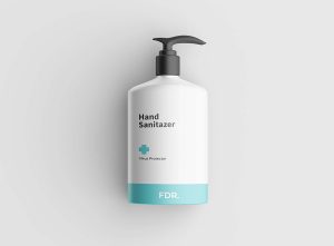 Free Matt Hand Sanitizer Mockup (PSD)