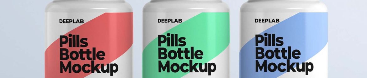 Free Medical Pill Bottle Mockup (PSD)