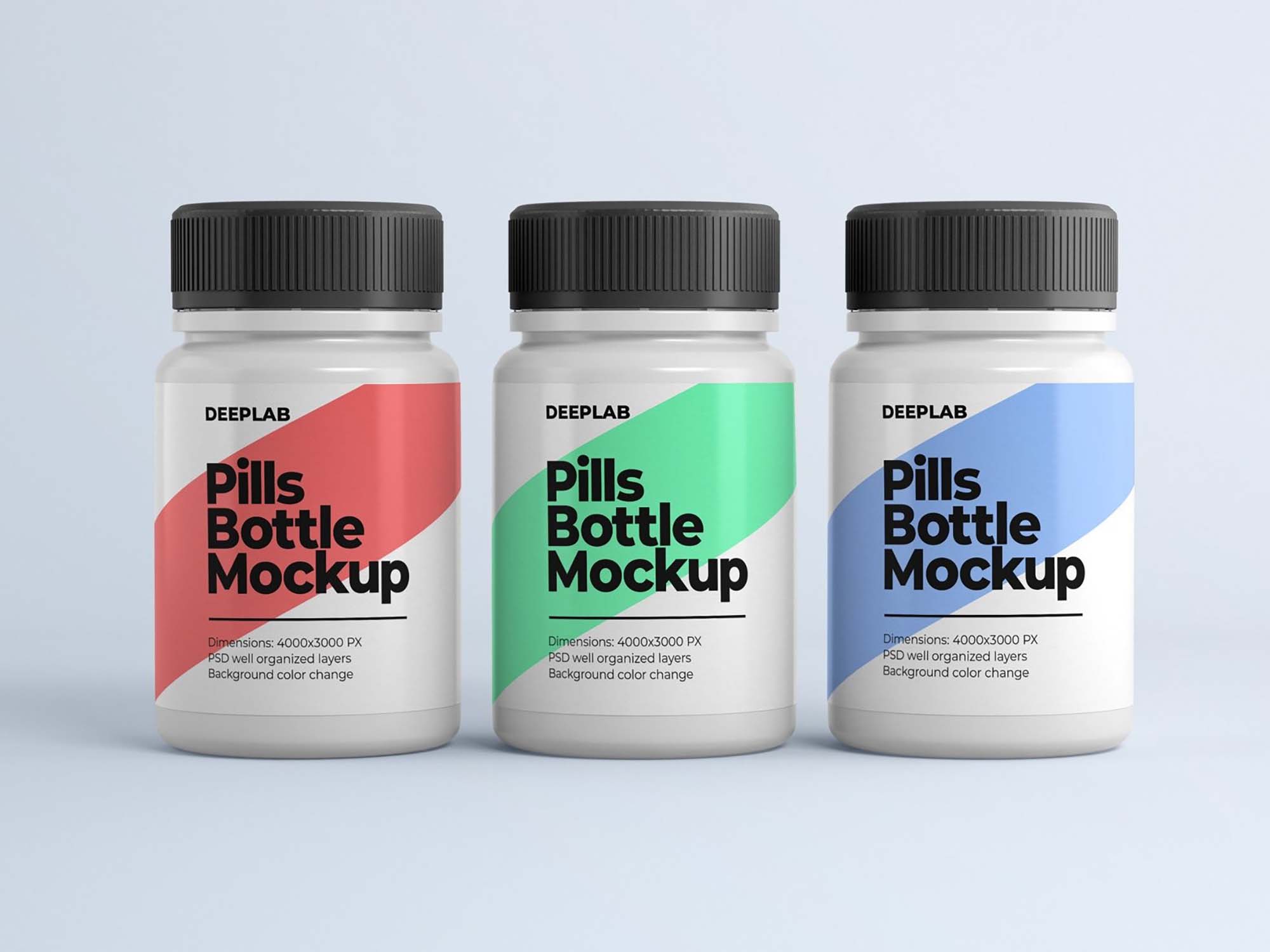 Free Medical Pill Bottle Mockup (PSD)