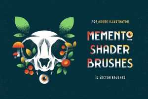 Free Memento Shader Illustrator Brushes (Ai)