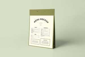 Free Menu Stand Mockup (PSD)