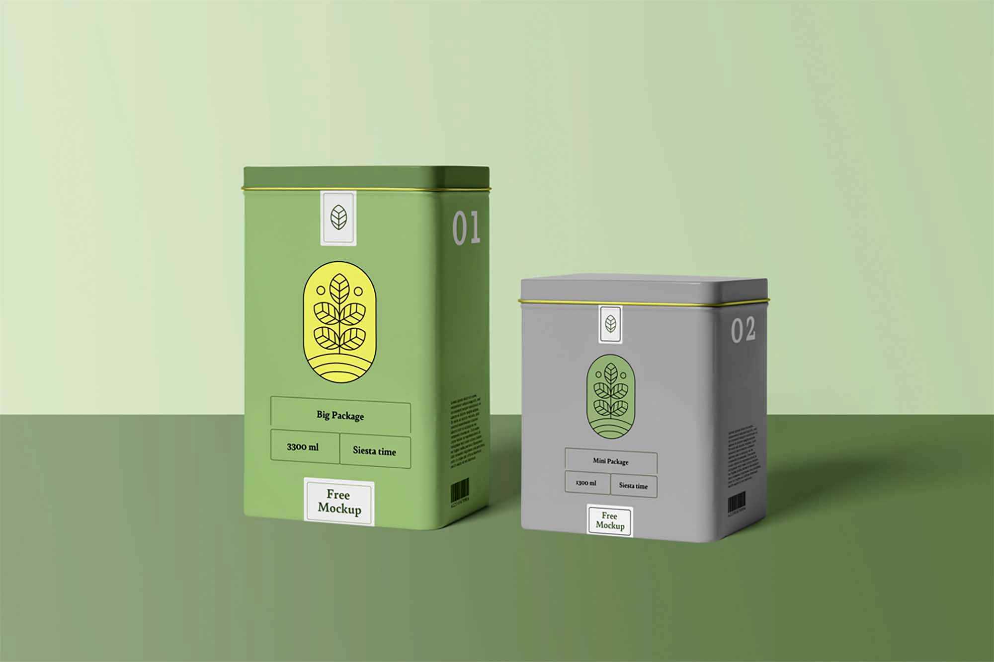 Free Metal Box Mockups (PSD)
