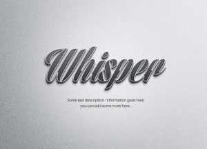 Free Metal Text Effect Mockup (PSD)