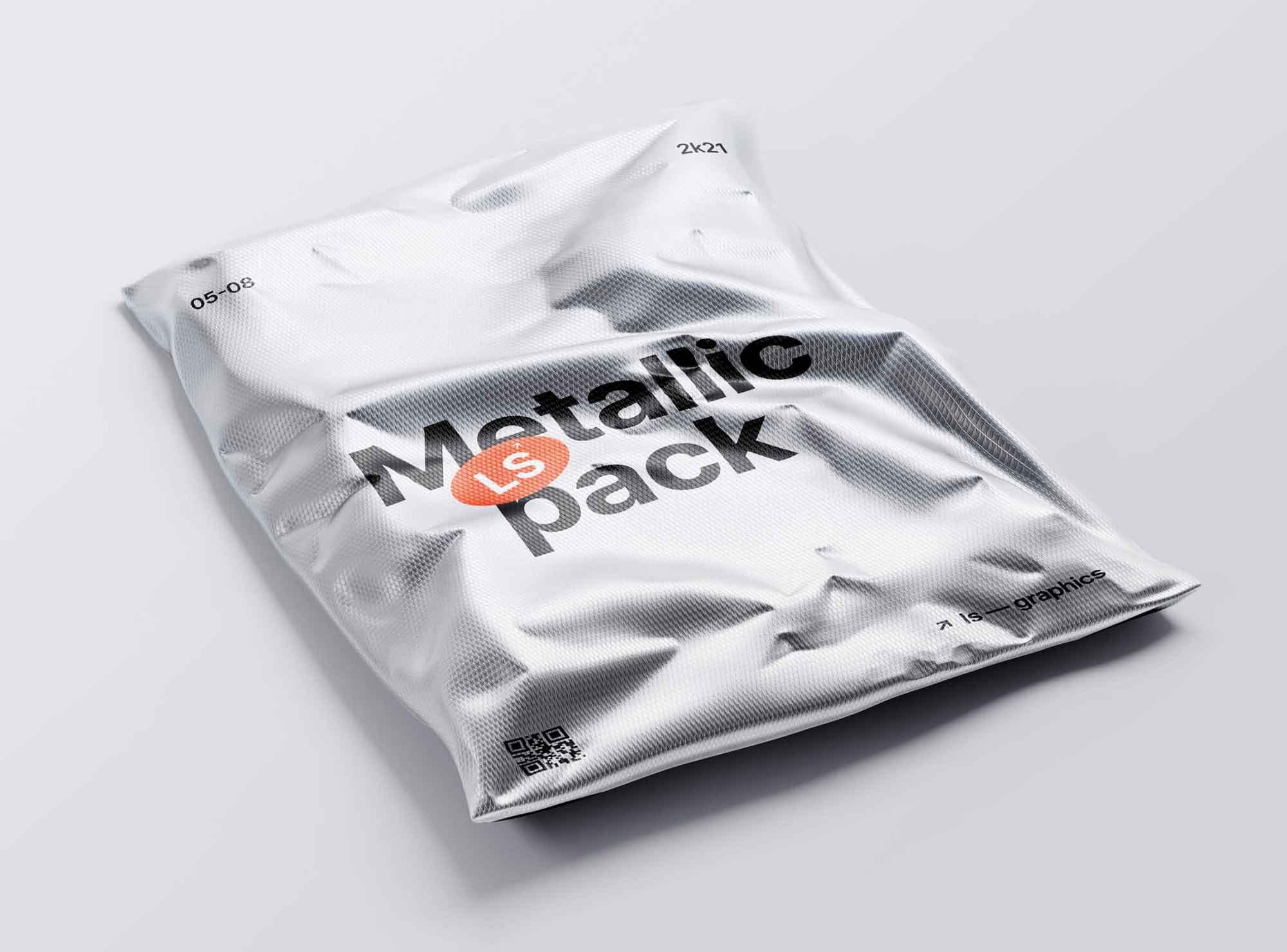 Free Metallic Package Mockup (PSD)