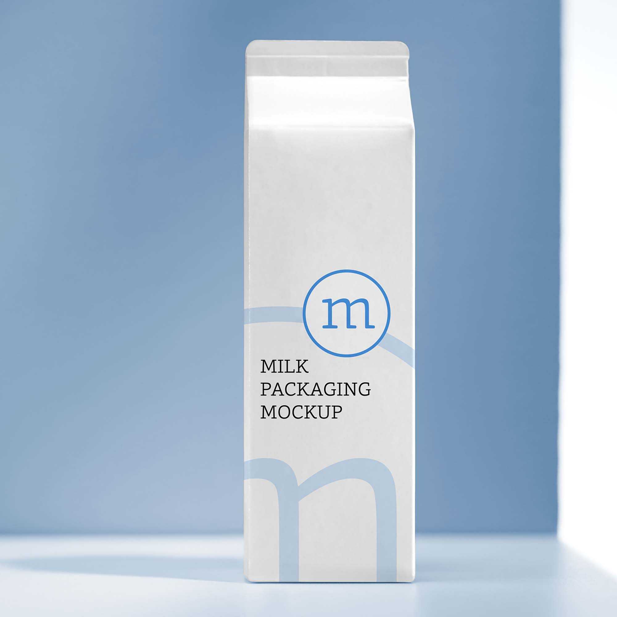 Free Milk Carton Mockup (PSD)