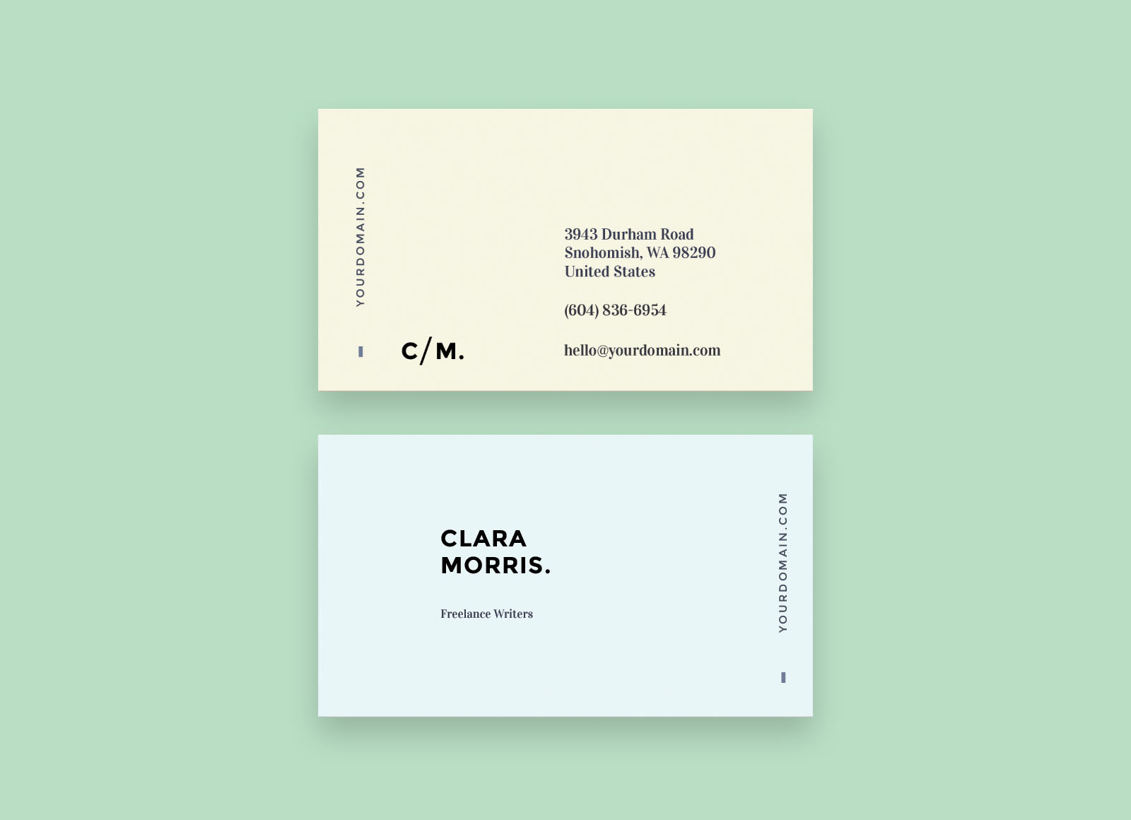 Free Minimal Business Card Template