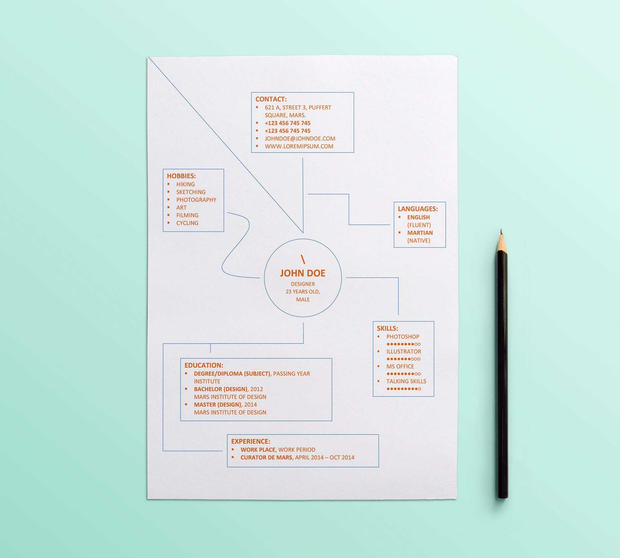 Free Minimal MS Word Resume Template