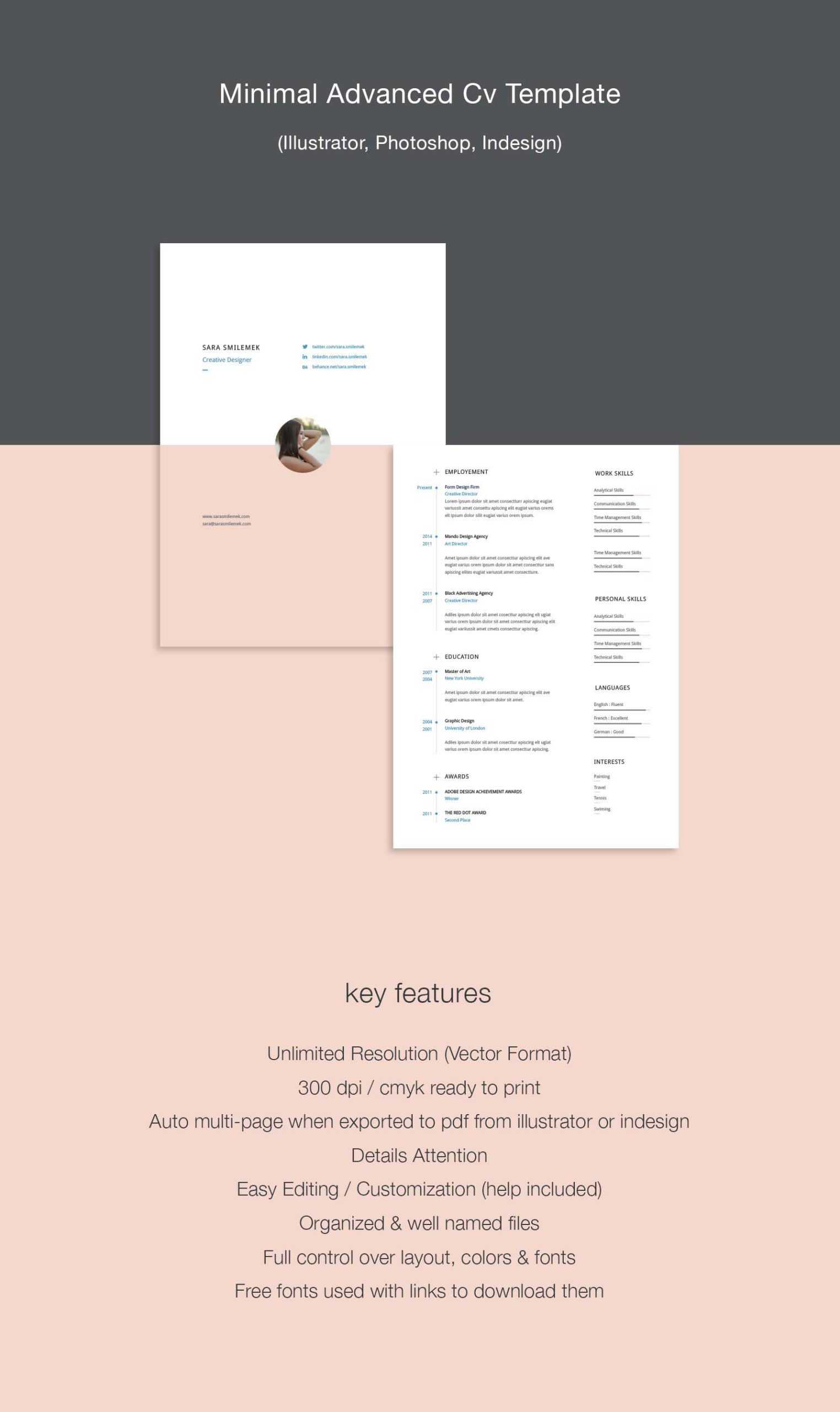 Free Minimal Resume Template