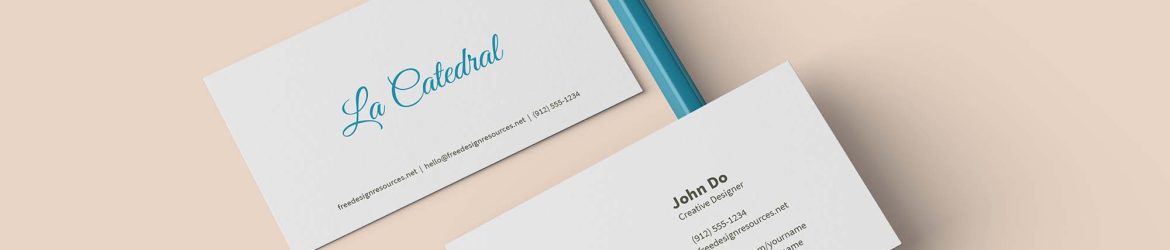 Free Minimalist Business Card Mockup (PSD)